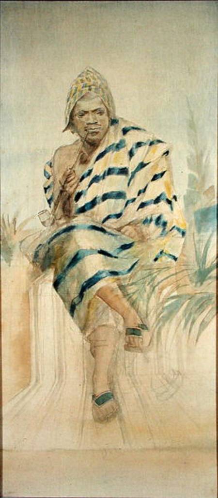 Behanzin (1844-1906) The Last King of Dahomey from French School