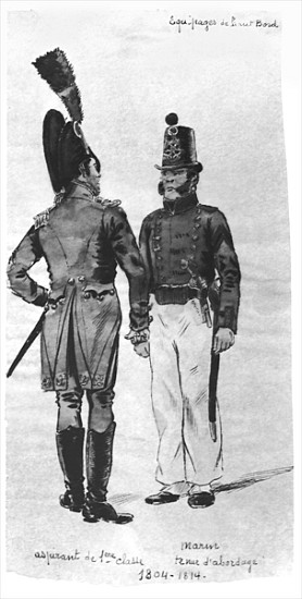 Costumes of French Marines from 1804 to 1814 from French School