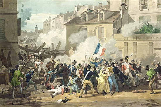 Defence of a Barricade, 29th July 1830 from French School