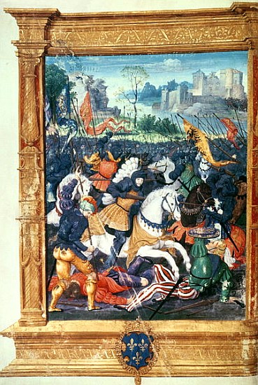 Francois I (1494-1547) at the Battle of Marignano, 14th September 1515 from French School