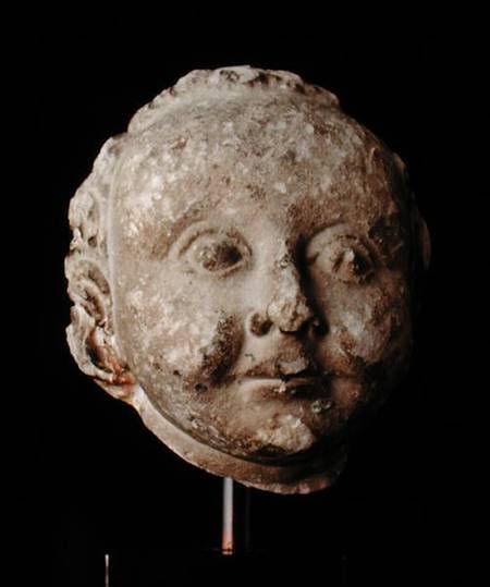 Head of Putto from French School