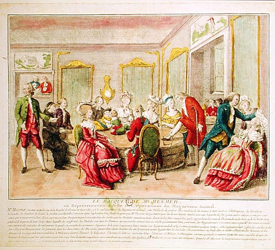 Hypnotism Session with Franz Anton Mesmer (1734-1815) 1784 from French School