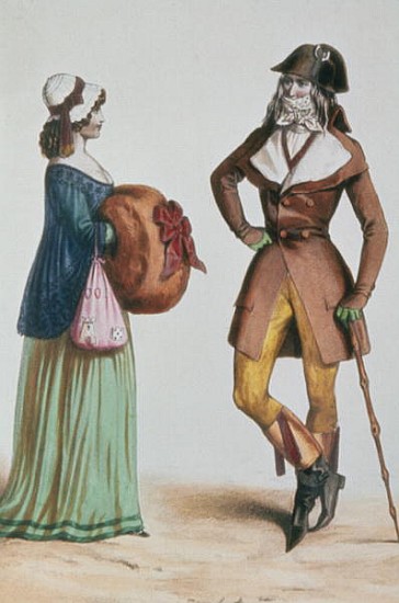`Incroyable et Merveilleuse'', c.1775 from French School
