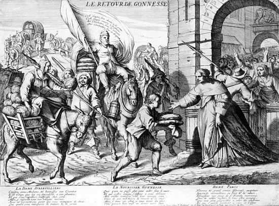 ''Le Retour de Gonnesse'', April 1649 from French School
