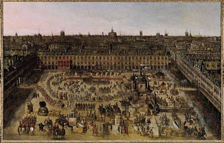 The Place Royale and the Carrousel in 1612 from French School