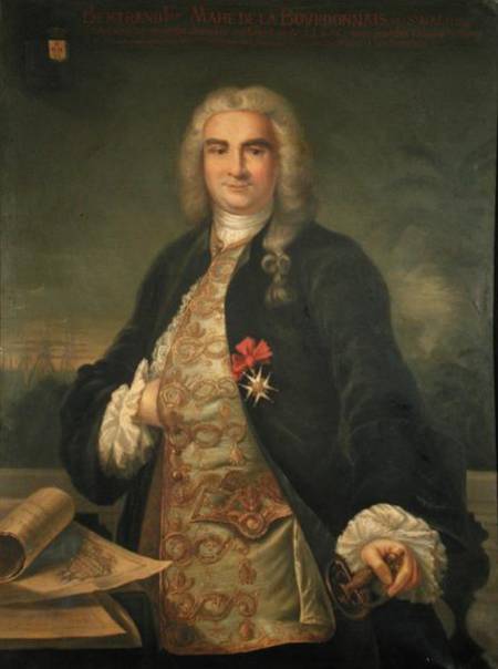 Portrait of Bertrand-Francois Mahe de la Bourdonnais (1699-1753) from French School