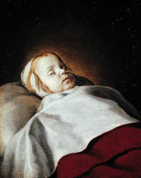 Portrait of a Dead Child from French School