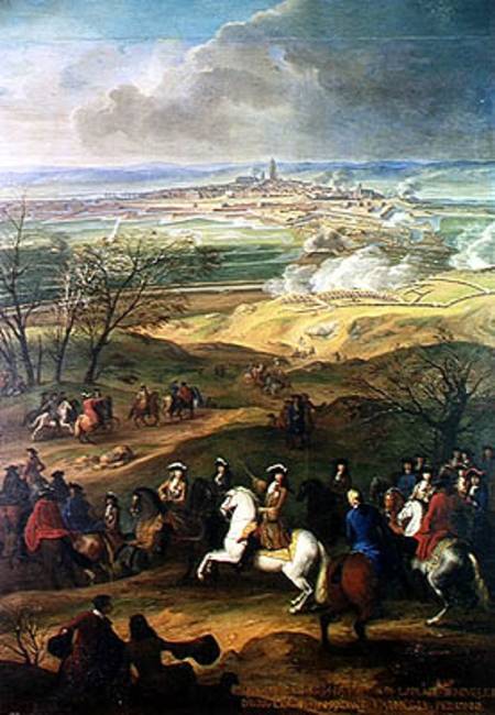 The Siege of Mons by Louis XIV (1638-1715) from French School