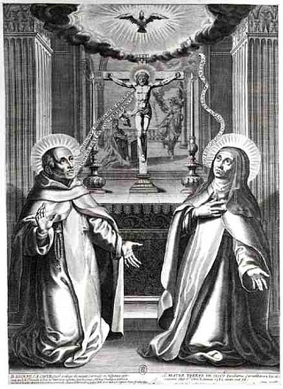 St. John of the Cross and St. Theresa of Avila from French School