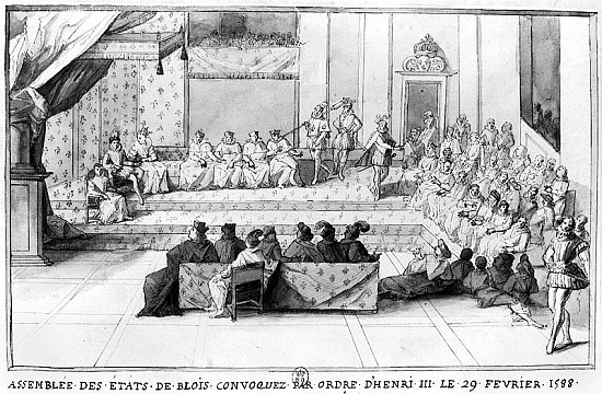 The Assembly of the Blois Estates convened on the 29th February 1588 Henri III (1551-89), King of Fr from French School