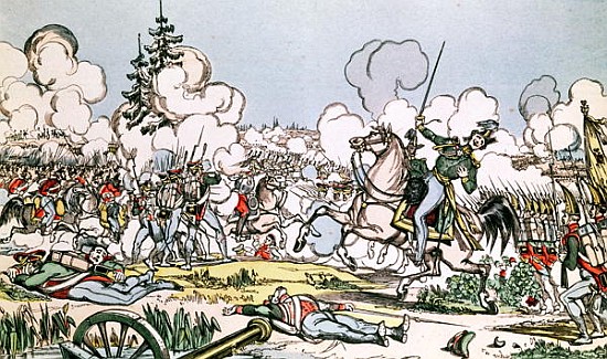 The Battle of Moscow, 7th September 1812 from French School