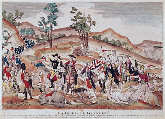 The Breach of Grandpre, October 1792 from French School