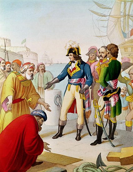 The Disembarkation of Napoleon (1769-1821) at Alexandria in 1798 from French School