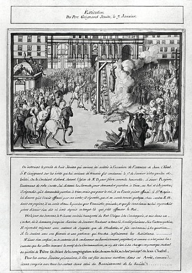 The Execution of Pere Jean Guigard (d.1595) 1595 from French School