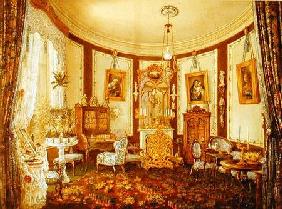 Drawing room of the Chateau de Sache