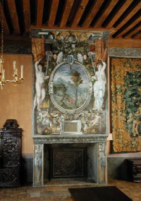 Fireplace in the Chambre du Connetable (photo)