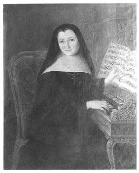 A Nun from the Abbaye de Montmartre Teaching the Harpsichord