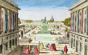 Perspective View of Place Louis XV from Porte Saint-Honore