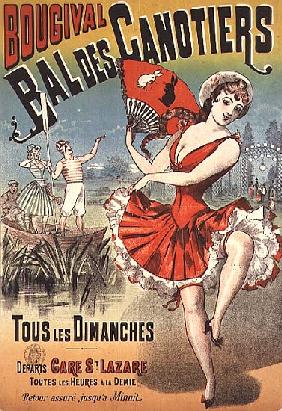 Poster for the ''Bal des Canotiers, Bougival''