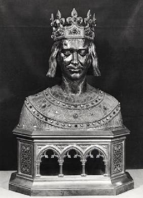 Reliquary bust of St. Louis (1214-70)