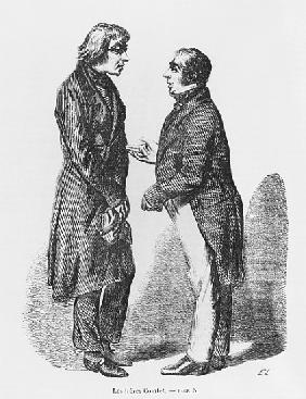 The Cointet brothers, illustration from ''Les Illusions perdues'' Honore de Balzac