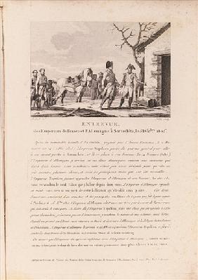 The meeting of the commanders of the French and German forces in Schitz, 5th December 1805