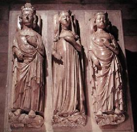 Tombs of Philippe V (1293-1322) Jeanne d'Evreux (1305-71) and Charles IV (1295-1328)