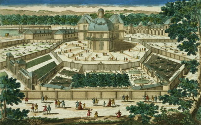 View and Perspective of the Salon de la Menagerie at Versailles, engraved by Antoine Aveline (1691-1 from French School, (18th century)