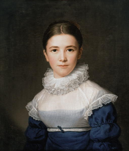 Portrait of Lina Groger, the foster daughter of the Artist from Friedrich Carl Groger