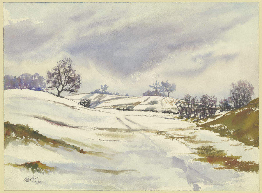 Wintery landscape from Friedrich Mook