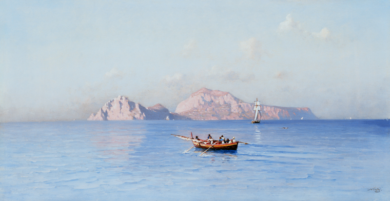 Look on Capri of the northern side from Friedrich Nerly