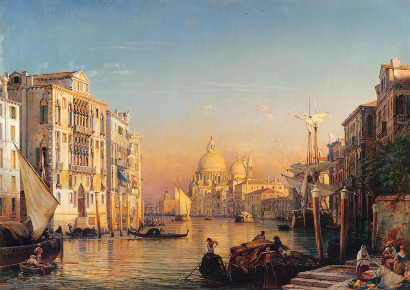Canale Grande in Venedig. from Friedrich Nerly (Nehrlich)
