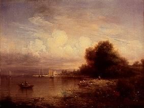Fishing boats on Lake Constance from Friedrich Thurau