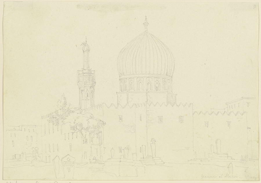 Die Moschee Giamma el Mursi from Friedrich Maximilian Hessemer