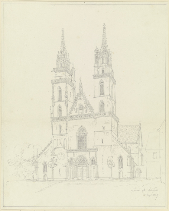 Basel Minster from Friedrich Maximilian Hessemer