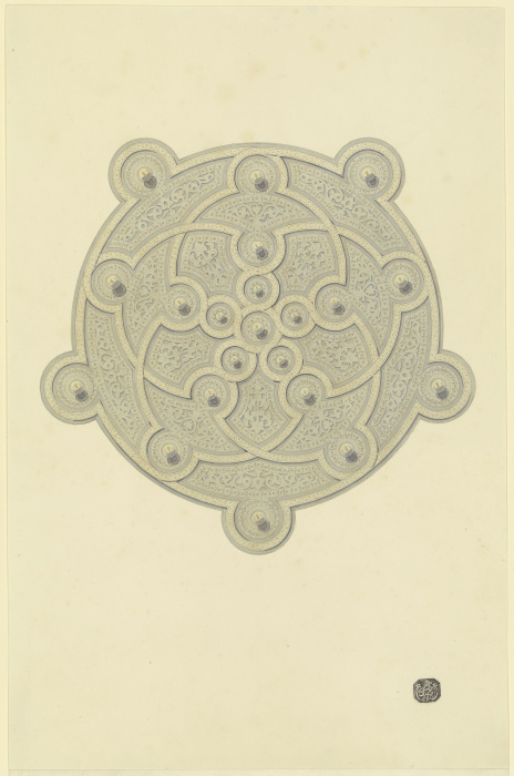 Geometrisch und vegetabil ornamentierte Scheibe from Friedrich Maximilian Hessemer