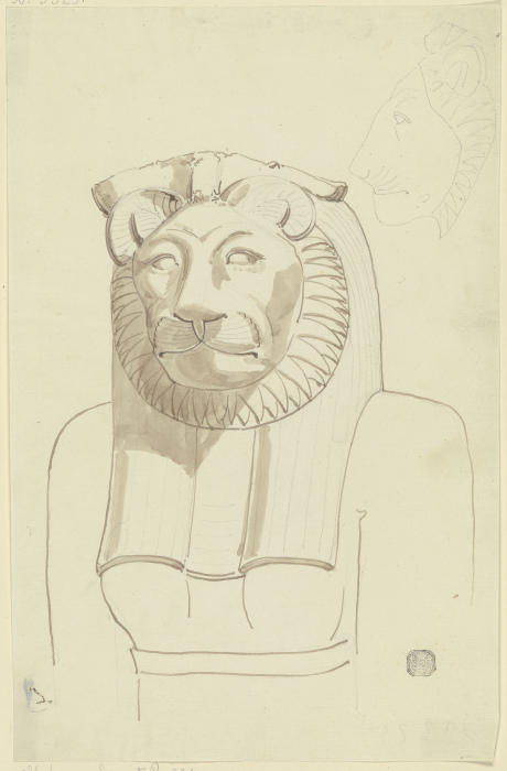 Löwenköpfige ägyptische Göttin (Sachmet) from Friedrich Maximilian Hessemer