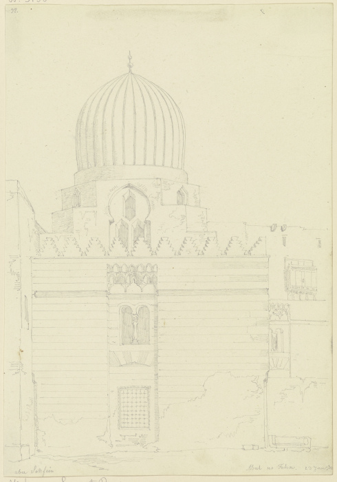 Mosque in Abul us Fehn from Friedrich Maximilian Hessemer