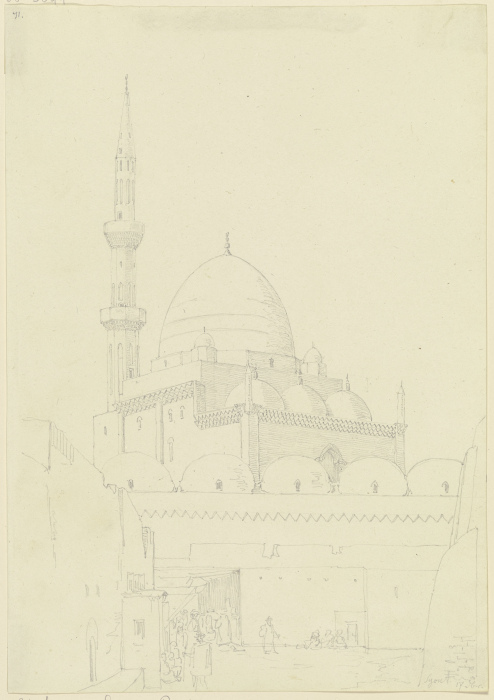 Mosque in Syout from Friedrich Maximilian Hessemer