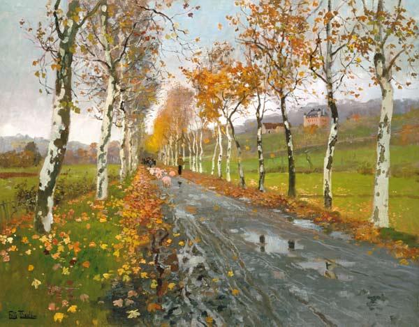 Automn avenue to Beaulieu. from Frits Thaulow
