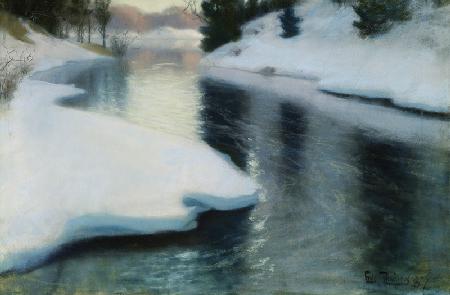 Spring Thaw, 1887 (pastel on paper)