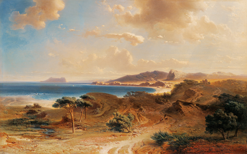 Beach at Estepona with a View of the Rock of Gibraltar from Fritz Bamberger