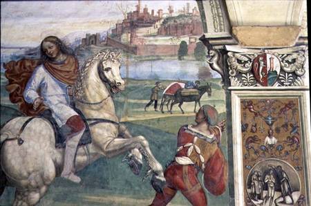 Man on Horseback, from the Life of St. Benedict from G. Signorelli