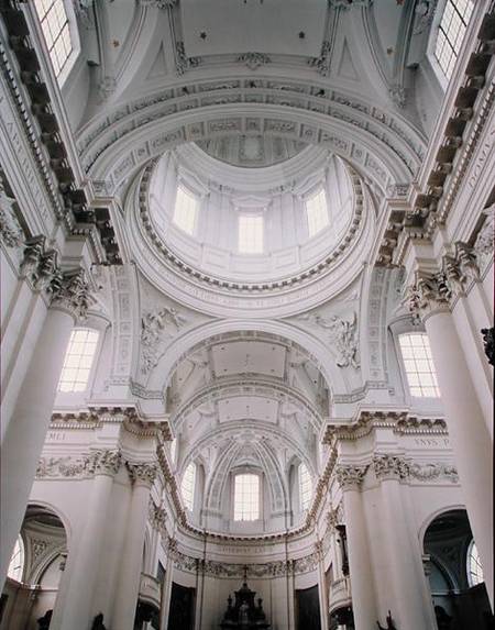 Interior view of the dome from Gaetano Pizzoni