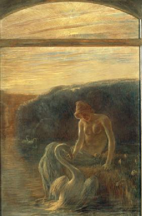 G.Previati / Leda / Paint./ c.1900