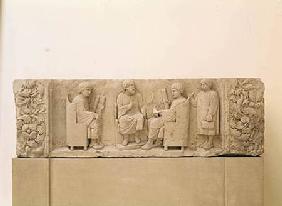 Relief depicting a school scene, from Neumagen