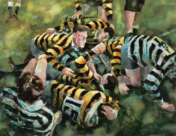 Farnham Rugby Club Scoring a Try 