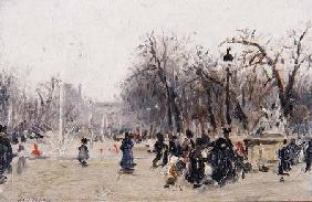 In the Tuileries Gardens (board)