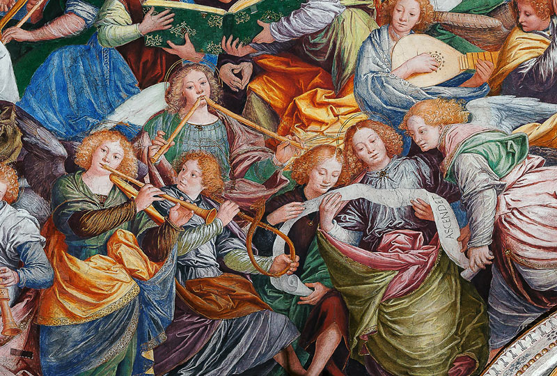 The Concert of Angels, 1534-36 (detail of 175782) from Gaudenzio Ferrari