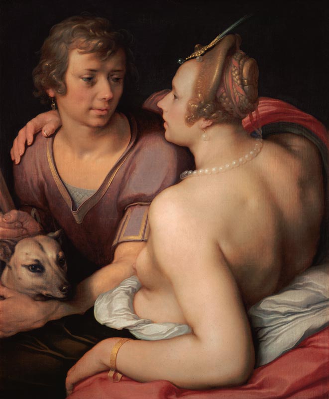 Venus and Adonis. from (called van Haarlem) Cornelisz Cornelis